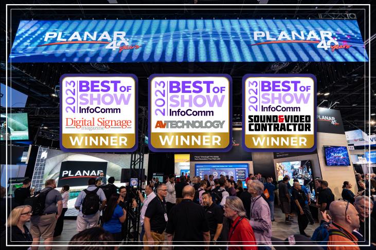MG冰球突破官网PLANAR三款产品同时斩获InfoComm最佳展示奖