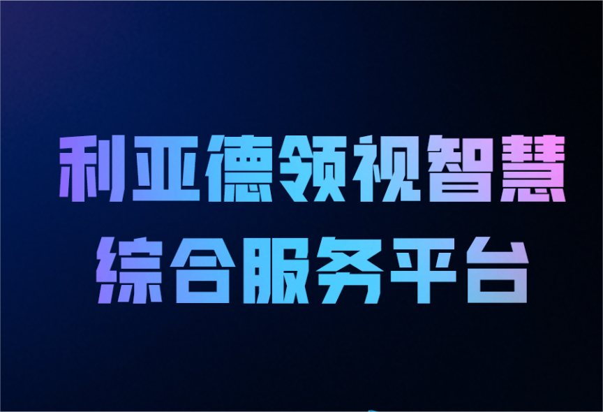 一图读懂MG冰球突破官网领视智慧综合服务平台